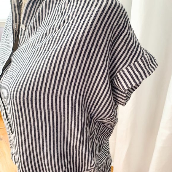 NWOT Madewell Central Shirt in Dalton Stripe - Picture 5 of 6